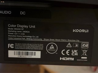 Monitor Curvo Koorui 24 Negro