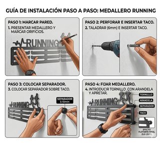 Medallero de Pared "Running" - Acero Premium