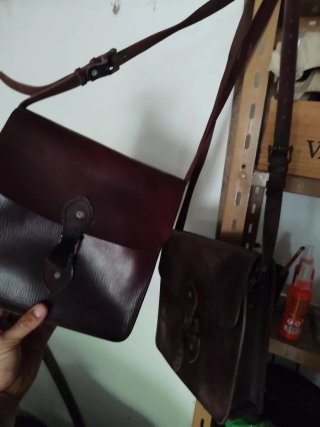 Bolso de cuero antiguo 70 cada uno