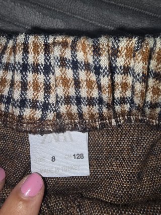 Pantalón niña cuadros talla 8