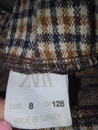 Pantalón niña cuadros talla 8