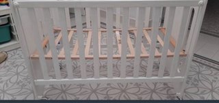 Cuna 120cm Mi Cuna Osito Blanca