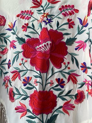Mantoncillo Flamenco Fleco Corto