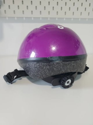 Casco bici niña morado