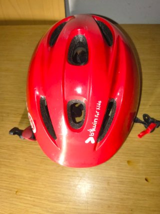 Casco de bicicleta para niño rojo