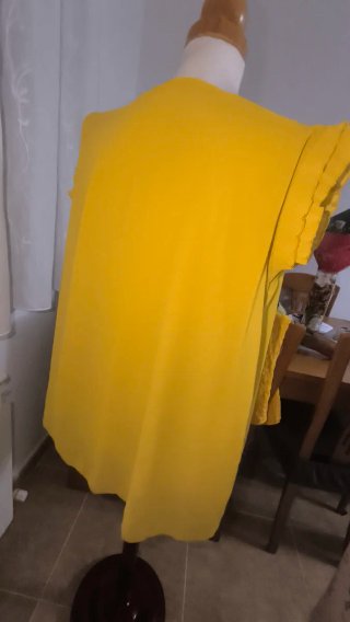Blusa/camiseta mujer verano amarilla/mostaza