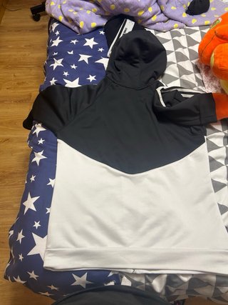 Chaqueta Adidas Chándal Negra y Blanca
