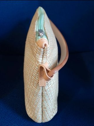 Bolso de mano Misako beige/dorado