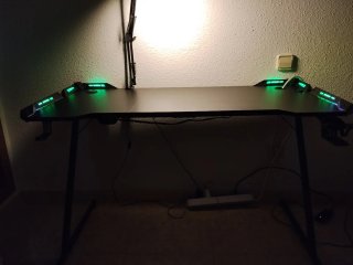 Escritorio Gaming LED Negro