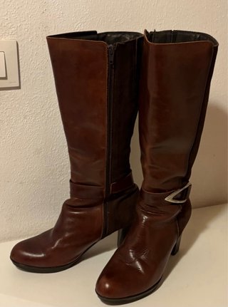 Botas altas piel Serenity marrones