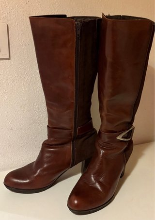 Botas altas piel Serenity marrones