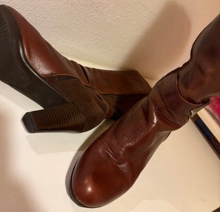 Botas altas piel Serenity marrones