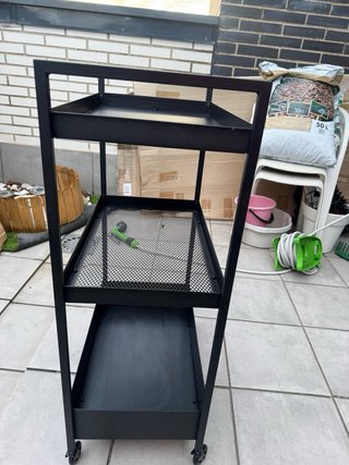 Carrito Auxiliar Ikea Nissafors Negro