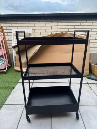 Carrito Auxiliar Ikea Nissafors Negro