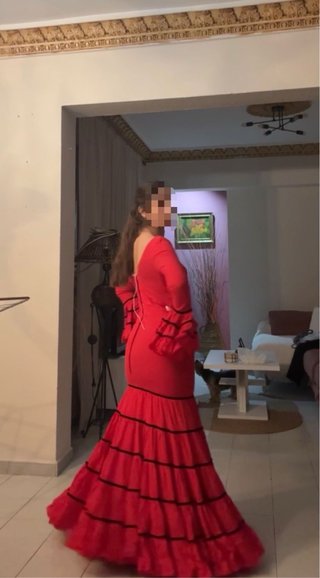 Vestido Flamenca Canastero Rojo
