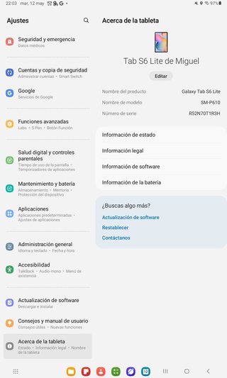Samsung Galaxy Tab S6 Lite