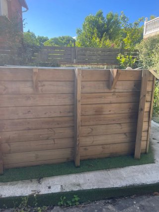 Piscina de madera exterior
