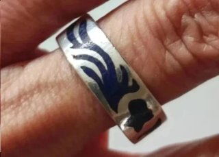 Anillos Plata y Azul