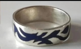 Anillos Plata y Azul