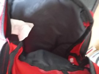 Mochila Quechua Roja y Gris