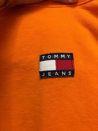 Sudadera Tommy Jeans Naranja Original