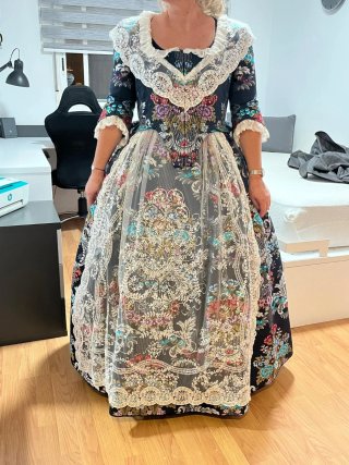 Traje de Fallera Azul marino