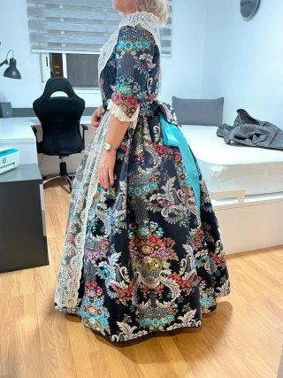 Traje de Fallera Azul marino