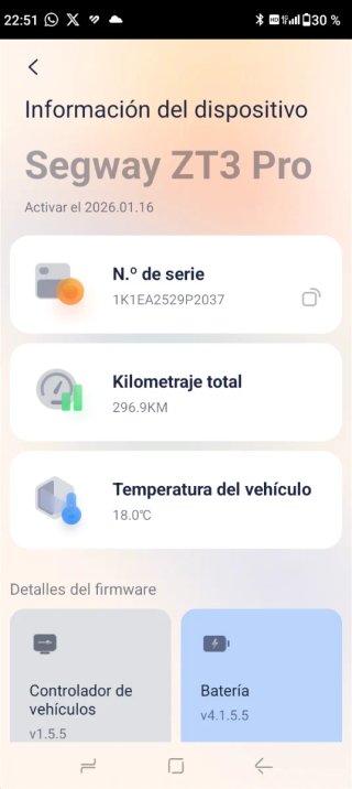 Patinete Eléctrico Segway ZT3 Pro