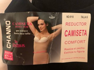 Camiseta Reductora Negra Talla L