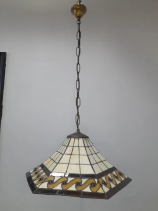 Lámpara colgante estilo Tiffany cristal y metal