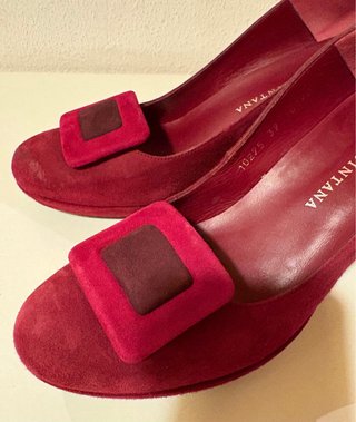Zapatos Salón Pons Quintana Rojo Talla 39