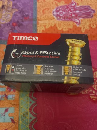 Tornillos Timco Hormigón 7.5x100 Amarillo