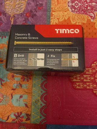 Tornillos Timco Hormigón 7.5x100 Amarillo