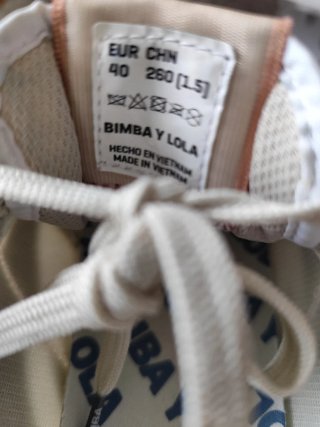 Zapatillas Bimba y Lola Beige/Blanco