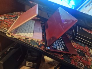 2 Portátiles Acer (Rosa y Rojo)