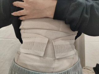 Faja Postparto Ajustable Beige