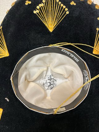 Sombrero Mexicano Charro Bordado Dorado