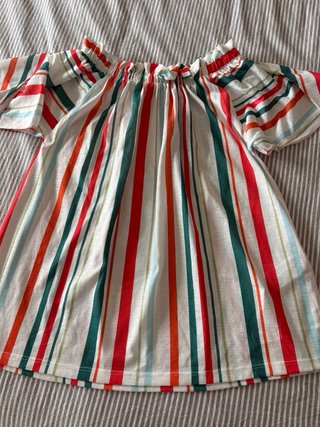 Camiseta Cortefiel Talla S Rayas Multicolor