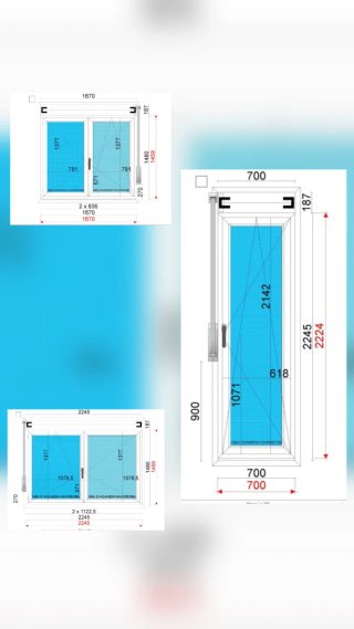 Ventanas abatibles de vivienda