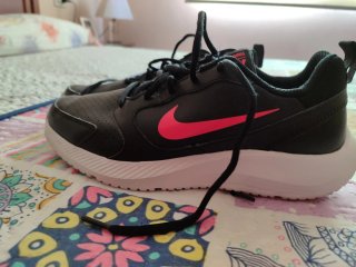Tenis Nike Negros Piel Mujer