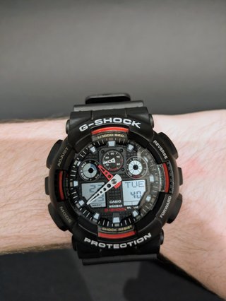 Casio G-Shock GA-100-1A4 Full Set Original