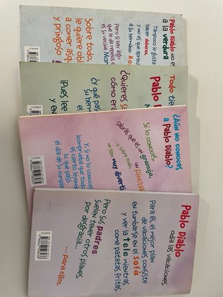Lote 4 libros Pablo Diablo