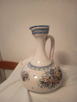 Jarrón de cerámica multicolor