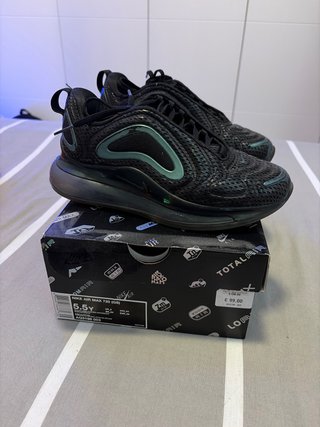 Nike Air Max 720 (GS) Negro/Verde Talla 38