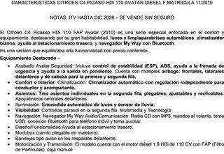 Citroen C4 Picasso 2010