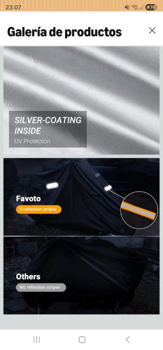 Funda Moto Favoto Negra Impermeable