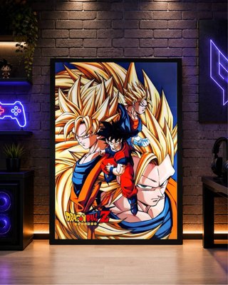 Póster Dragon Ball Z Goku SSJ mod 2