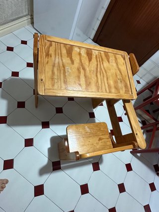 Pupitre/escritorio infantil madera maciza pizarra