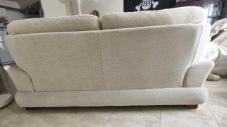 Sofá 2 plazas tela beige