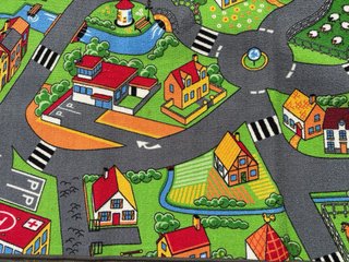 Alfombra infantil Calles LITTLE VILLAGE 2x2